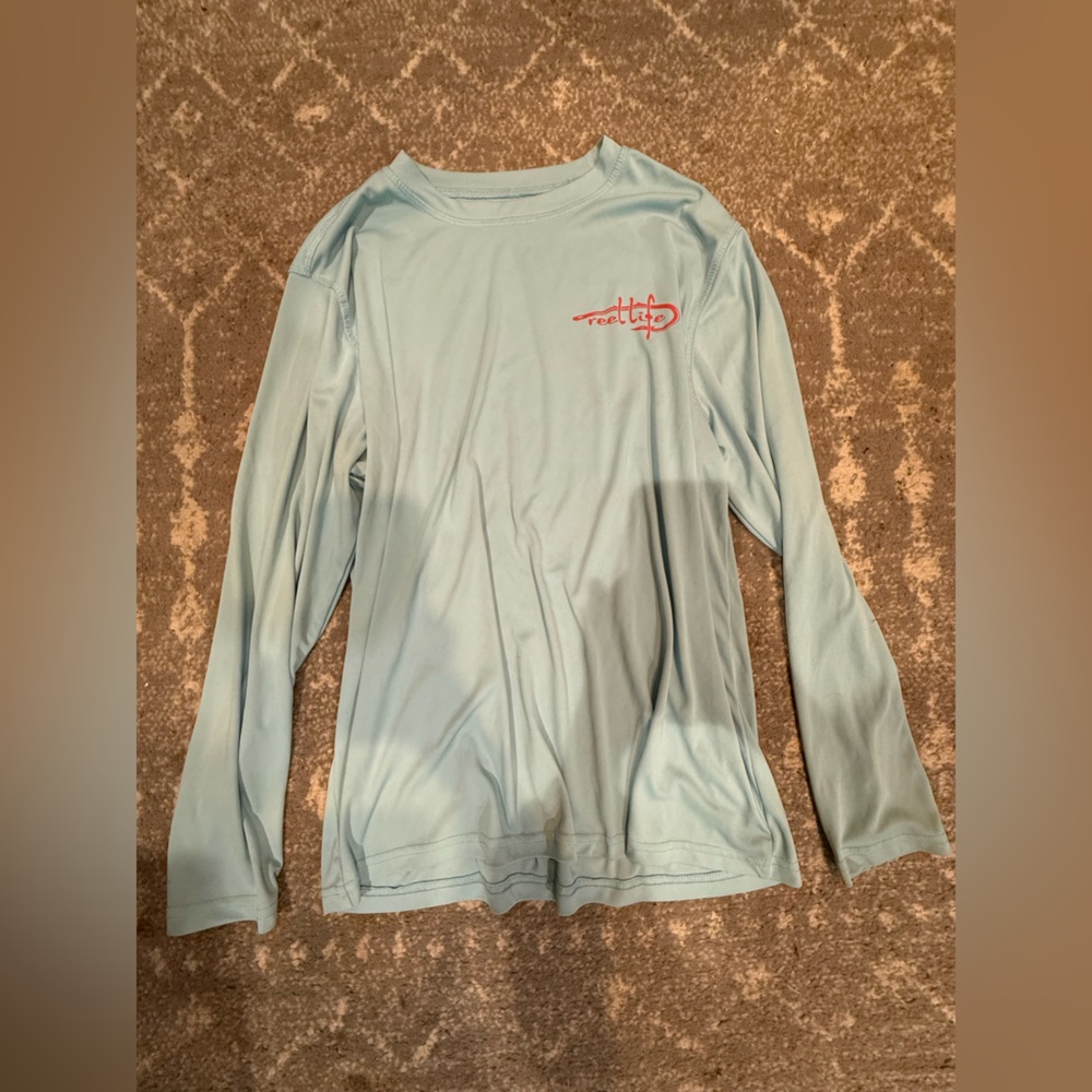 Adult Reel Life (size M) American Flag Fishing Shirt